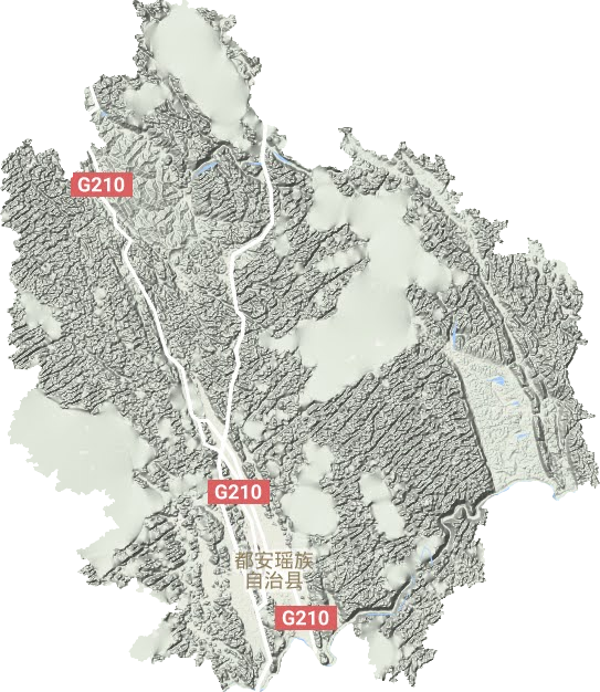 都安县地形地图