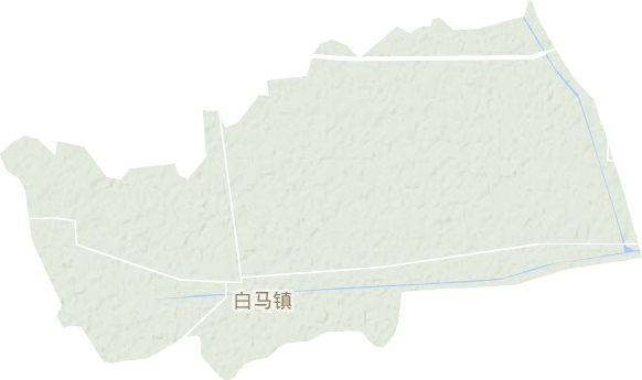 白马镇地形地图