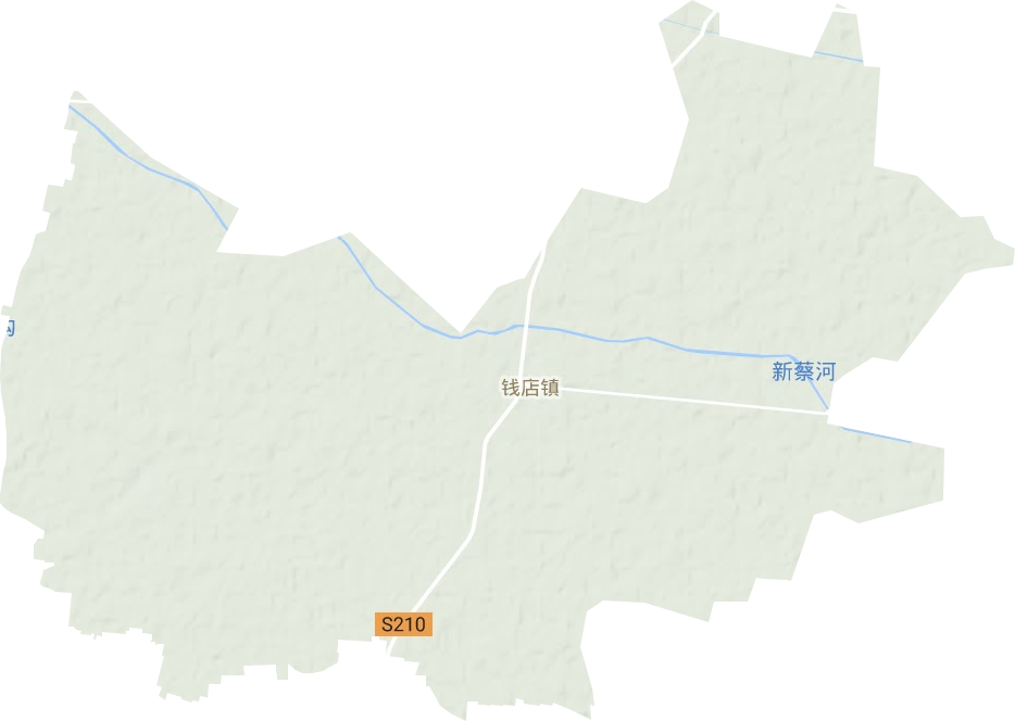 钱店镇地形地图