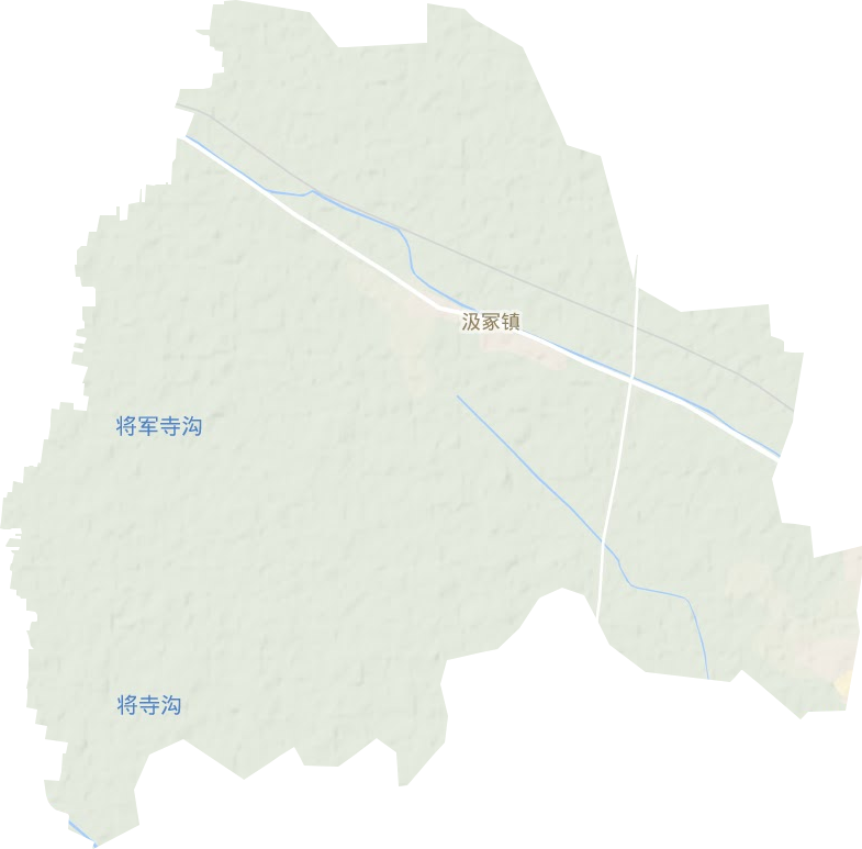 汲冢镇地形地图