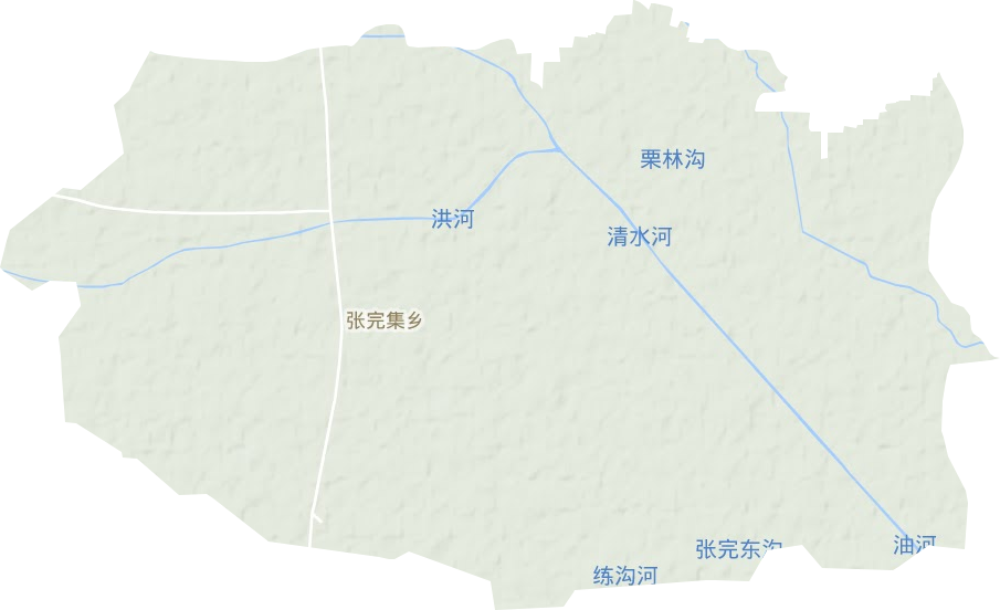 张完集乡地形地图