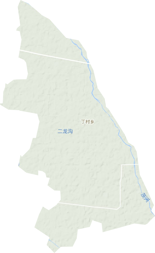 丁村乡地形地图