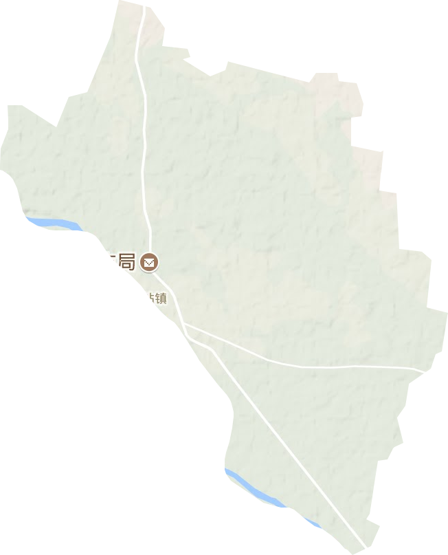 新站镇地形地图