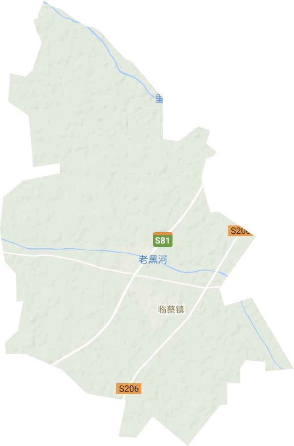 临蔡镇地形地图