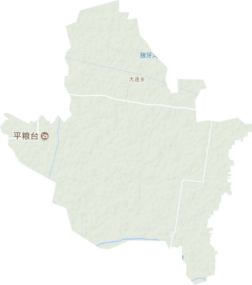 大连乡地形地图