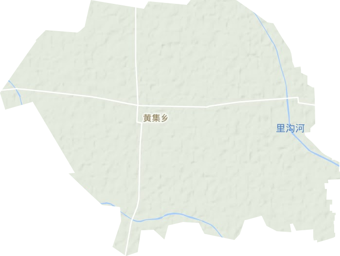 黄集乡地形地图