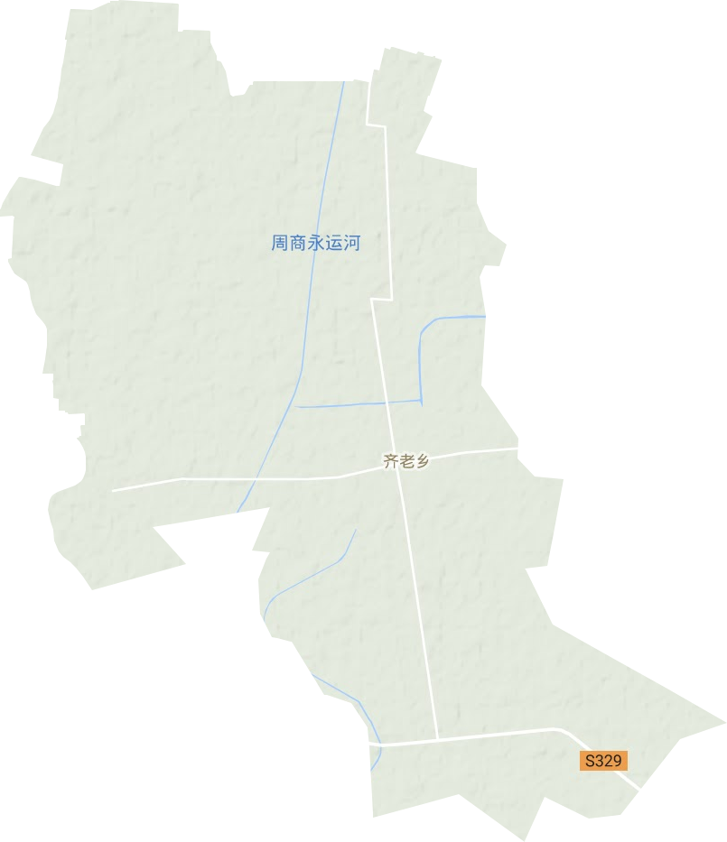 齐老乡地形地图