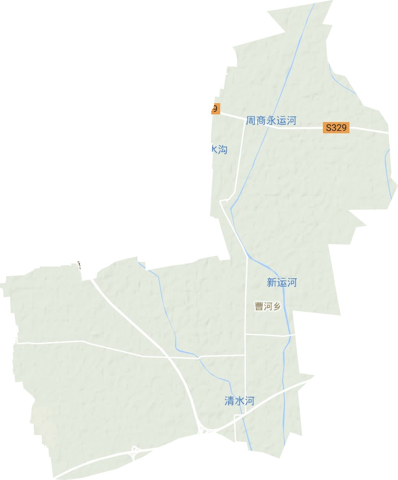 曹河乡地形地图