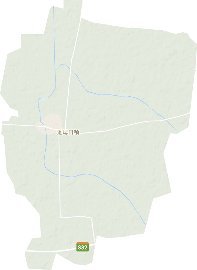 逊母口镇地形地图