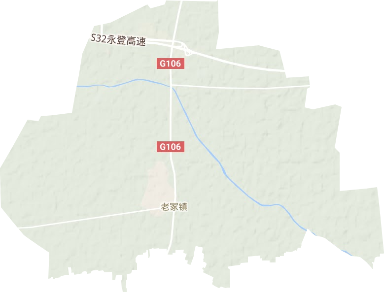 老冢镇地形地图