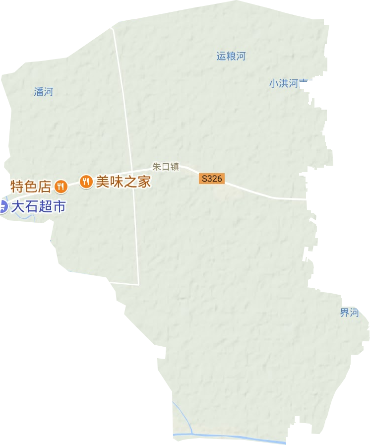 朱口镇地形地图