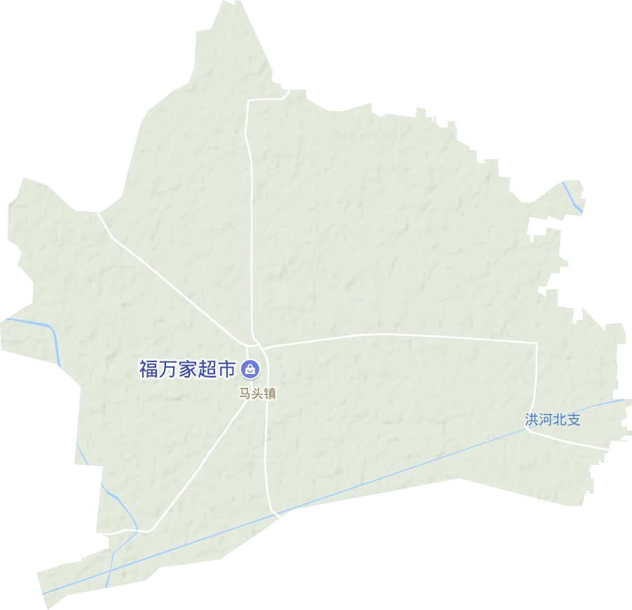 马头镇地形地图