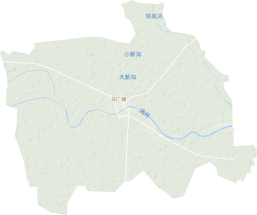 马厂镇地形地图