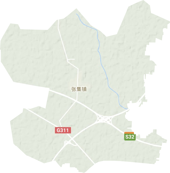 张集镇地形地图
