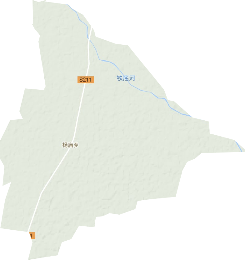 杨庙乡地形地图
