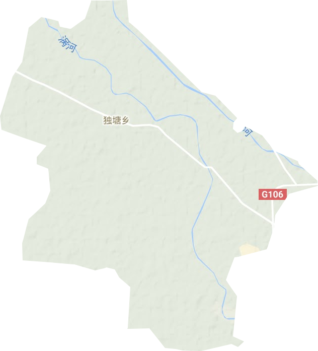 独塘乡地形地图