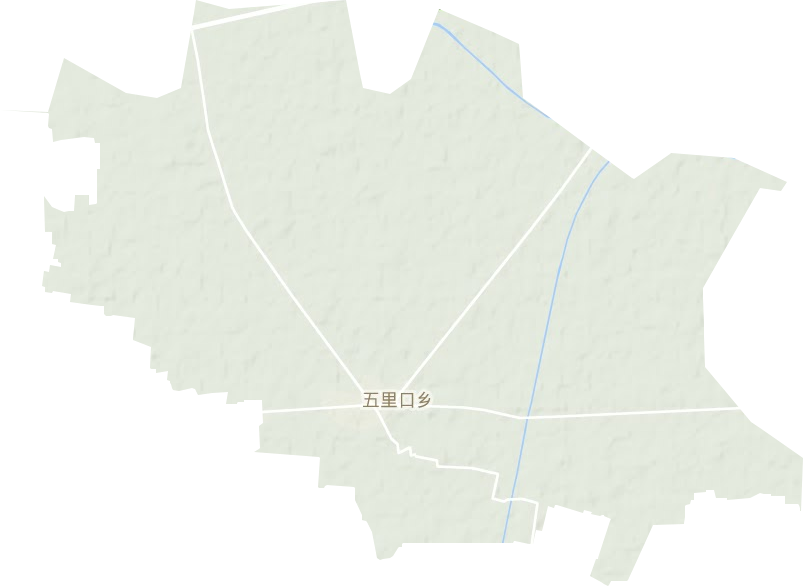 五里口乡地形地图