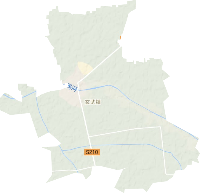 玄武镇地形地图