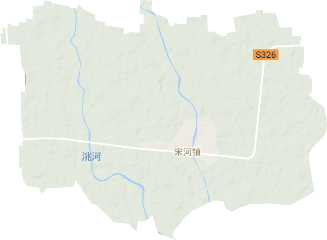 宋河镇地形地图