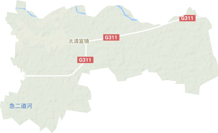 太清宫镇地形地图