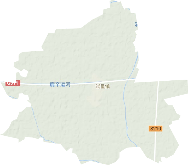 试量镇地形地图