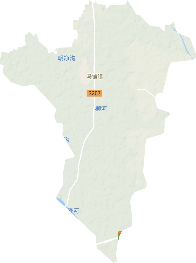 马铺镇地形地图