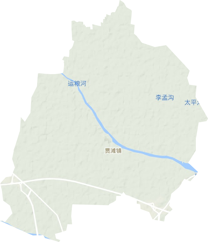 贾滩镇地形地图