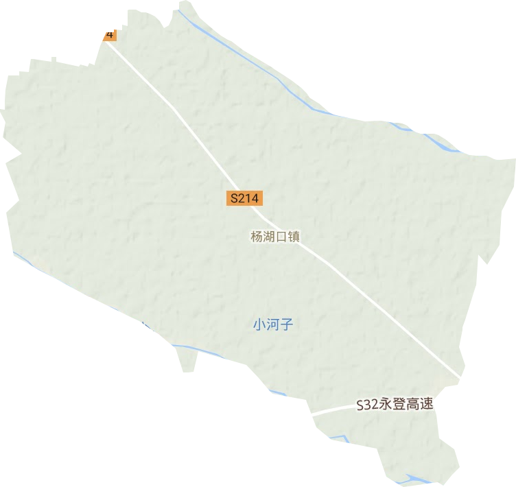 杨湖口镇地形地图