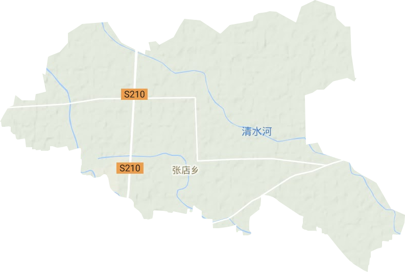 张店镇地形地图