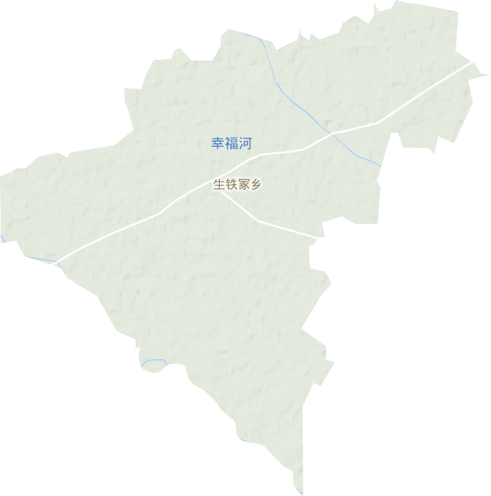 生铁冢镇地形地图