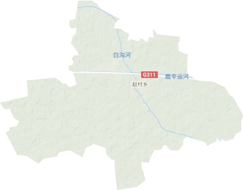 赵村乡地形地图