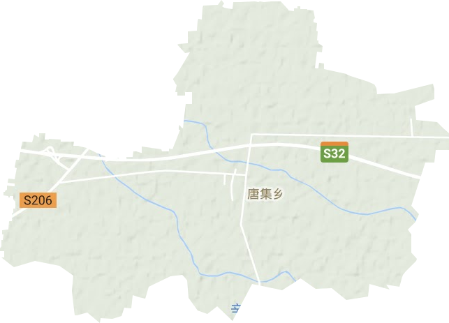 唐集乡地形地图