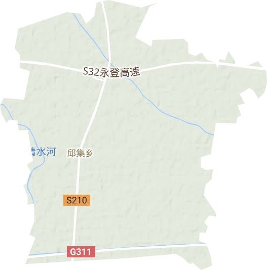 邱集乡地形地图