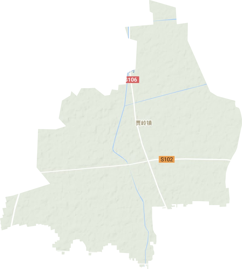 贾岭镇地形地图