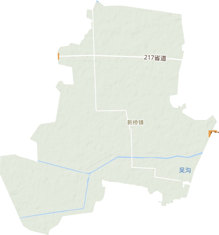 新桥镇地形地图