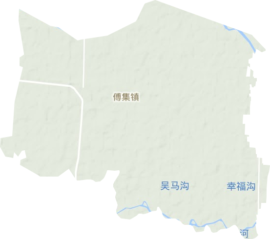付集镇地形地图