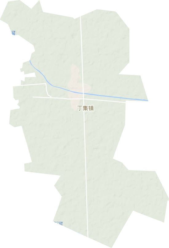 丁集镇地形地图