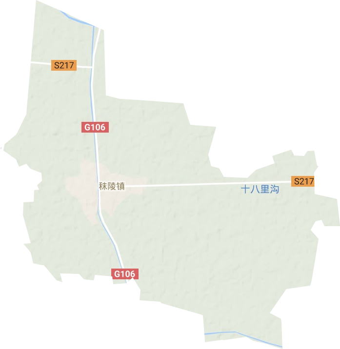 秣陵镇地形地图