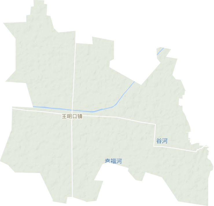 王明口镇地形地图