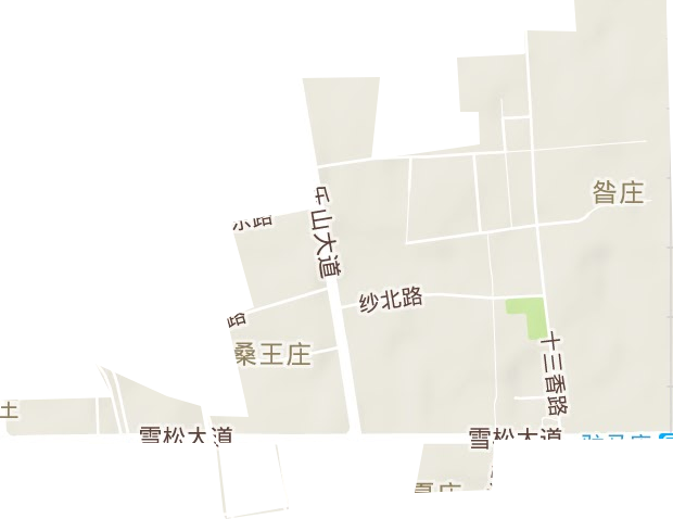 雪松街道地形地图