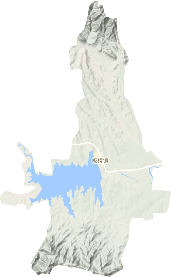 板桥镇地形地图