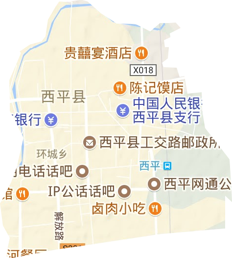 柏城街道地形地图