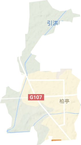 柏亭街道地形地图