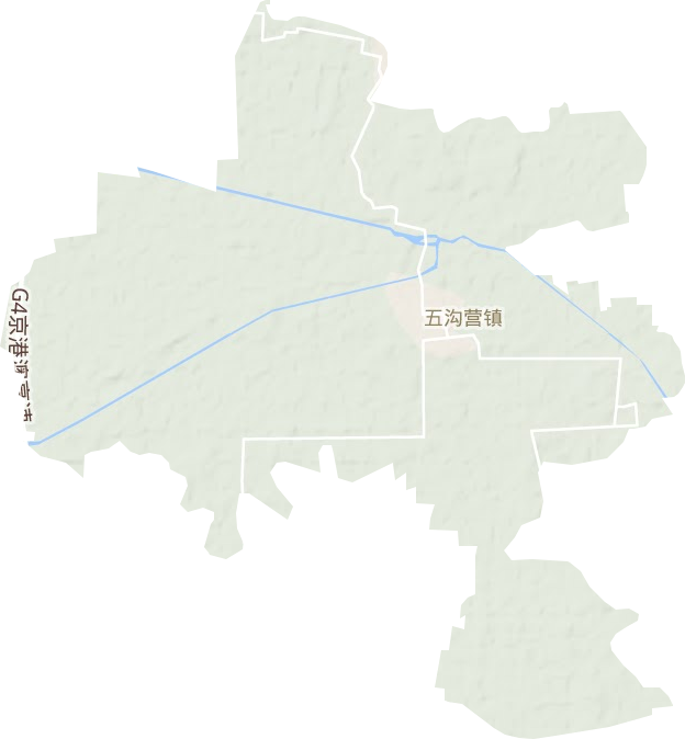五沟营镇地形地图