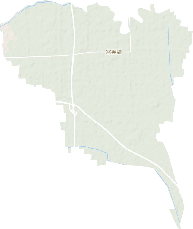 盆尧镇地形地图