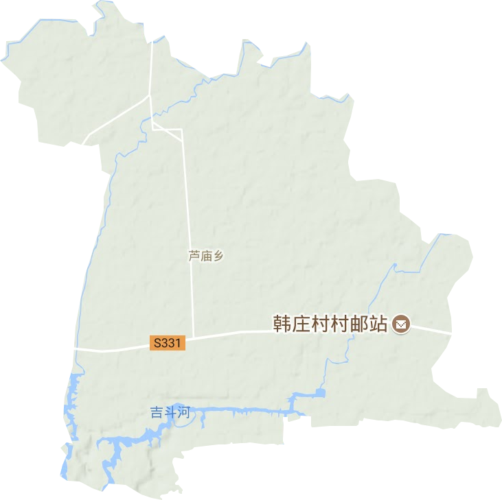 芦庙乡地形地图
