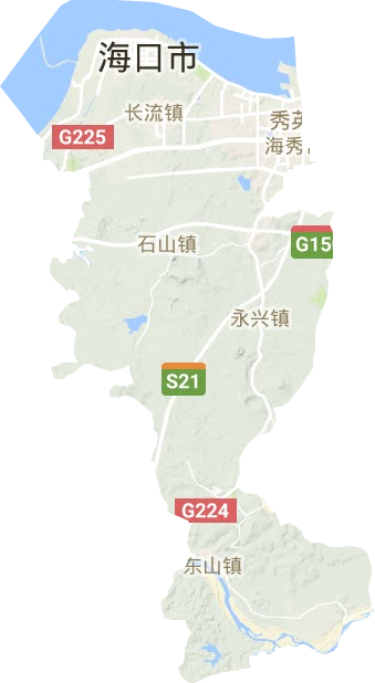 秀英区地形地图