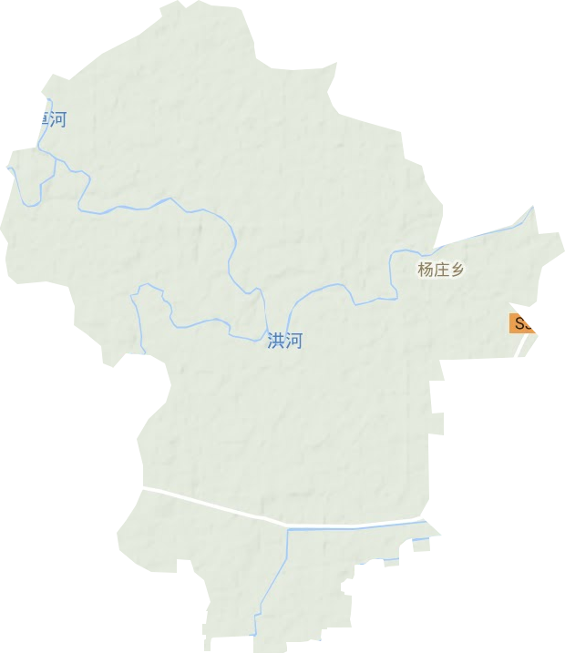 杨庄乡地形地图