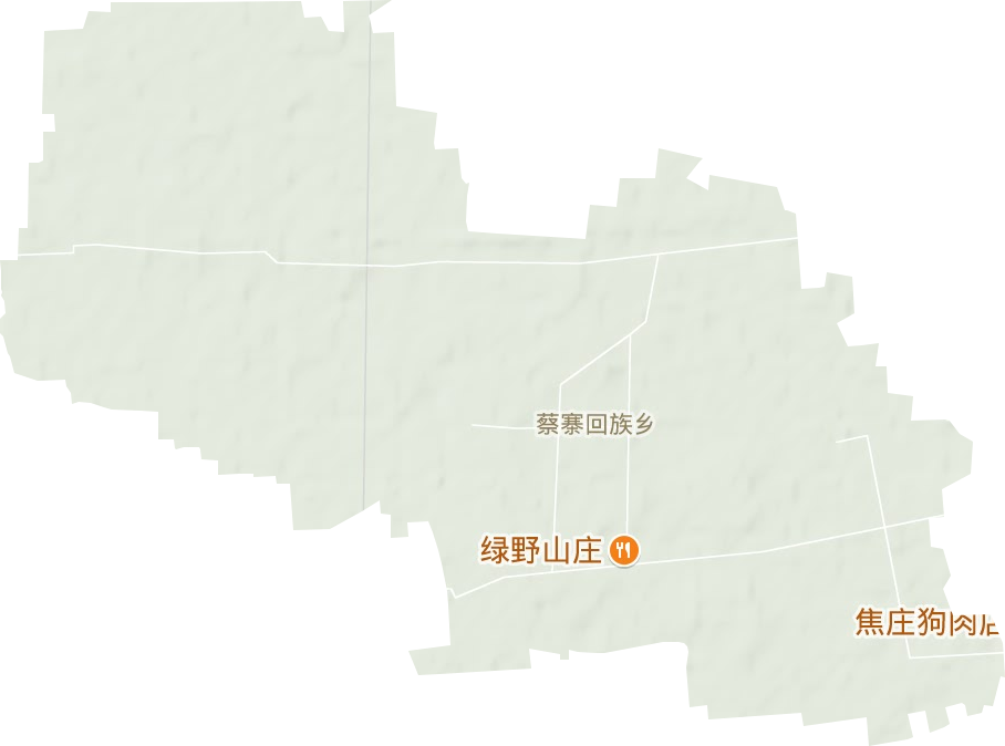 蔡寨回族乡地形地图