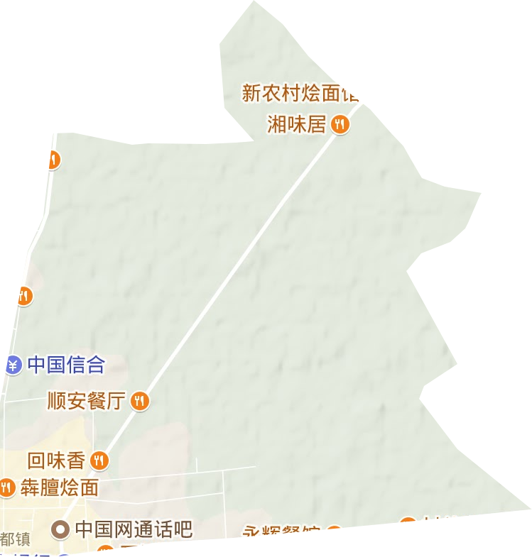 蔡都街道地形地图